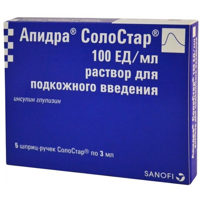 💊 Купить Апидра СолоСтар - цены в аптеках СПБ | Аптека Лекафарм