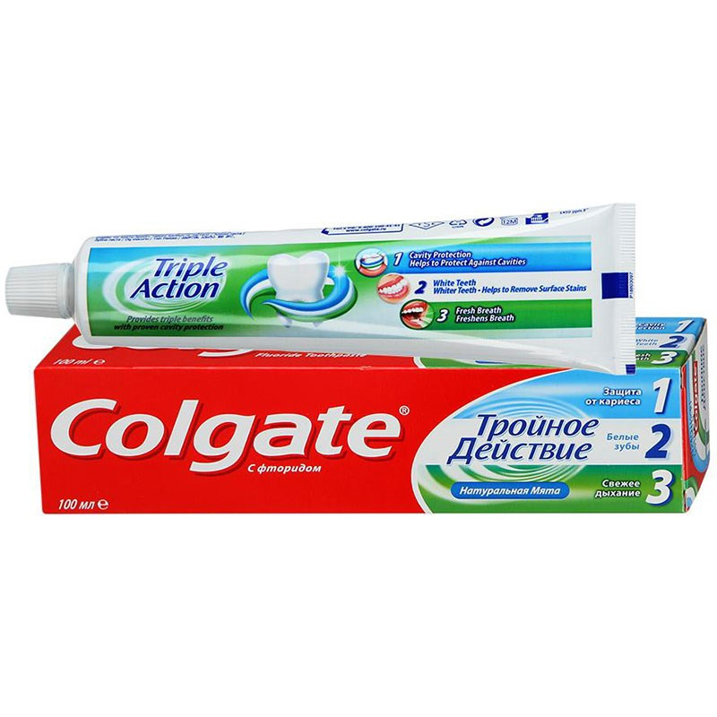 Действие 100. Зубная паста Colgate тройное действие натуральная мята 100 мл. Колгейт зубная паста тройное действие. Зубная паста Колгейт 100 мл. Колгейт тройное действие зубная паста 100 миллилитров.