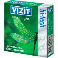 Презерватив VIZIT Hi-Tech Ultra Light (ультратонкие) №3 (3+3)