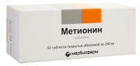 Метионин таб. п/об. 250мг №50