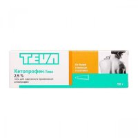 Кетопрофен-Тева туба(гель д/наружн. прим.) 2,5% 50г №1