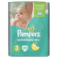 Подгузники PAMPERS Active baby Dry (5-9кг) №22