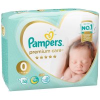 Подгузники PAMPERS Premium Care Newborn (1,5-2,5кг) №30