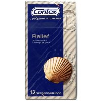 Презерватив CONTEX №12 Relief (рельефные)