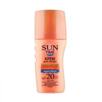 Крем SUN TIME "Высокий фактор" д/загара д/чувств. кожи SPF-20 150мл