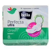 Прокладки гигиенические BELLA PERFECTA Green Maxi Ultra №8