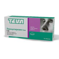 Левоцетиризин-Тева таб. п/пл. об. 5мг №10