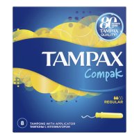 Тампоны гигиенические TAMPAX Compak Regular Single №8 с апплик.