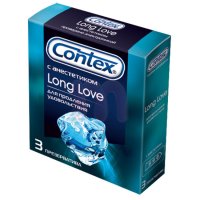Презерватив CONTEX №3 Long Love (пролонгирующие)