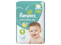 Подгузники PAMPERS Active baby Dry (9-14кг) №20