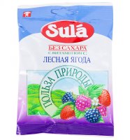 Зула ("Sula") леденцы д/диаб. 60г (лесная ягода)