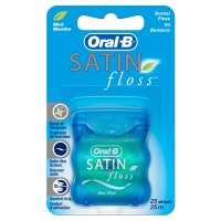 Зубная нить ORAL-B SatinFloss 25м мятная