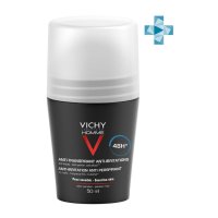 VICHY VICHY HOMME дезодорант д/чувствительной кожи 48ч 50мл (шарик)
