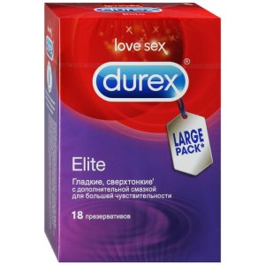 Презерватив DUREX Elite (ультратонкие со смазкой) №18