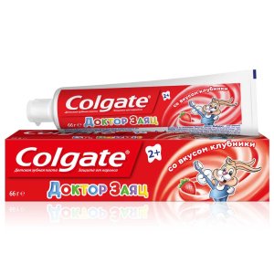 Зубная паста детская COLGATE Доктор заяц вкус клубники 50мл