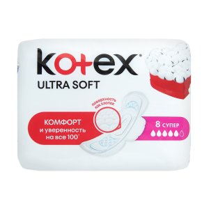Прокладки гигиенические KOTEX Ultra Soft Super №8