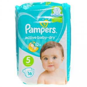 Подгузники PAMPERS Active baby Dry Junior (11-16кг) №16