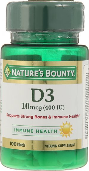 Нэйчес Баунти (Natures Bounty) Витамин D3 таб. 250мг №100