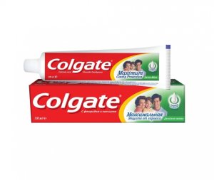 Зубная паста COLGATE Максимальная защита от кариеса двойная мята 100мл (150г)