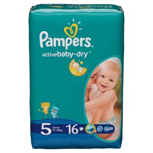 Подгузники PAMPERS Active baby Junior (11-18кг) №16