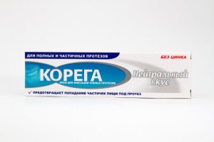 Корега крем Нейтральный вкус 40г д/фикс. зубн. протезов (б/цинка)