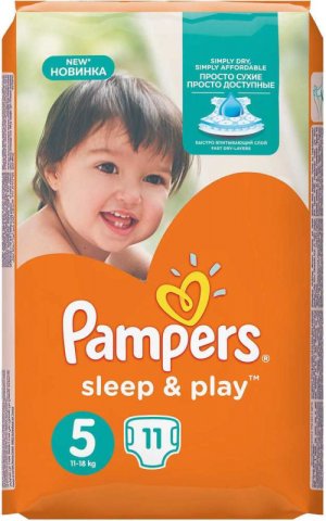 Подгузники PAMPERS Sleep & Play Junior (11-18кг) р.5 №11