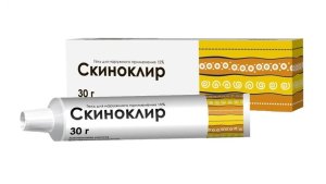 Скиноклир гель д/нар. прим. 15% 30г