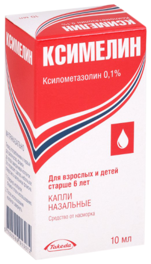 Ксимелин фл.-кап.(капли наз.) 0,1% 10мл