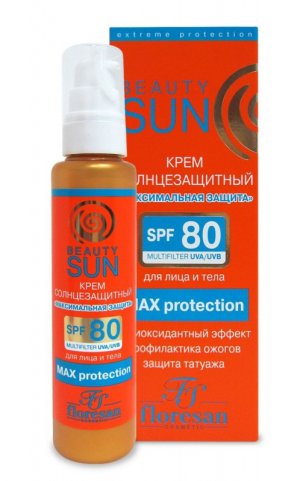 Крем Beauty Sun Максимальная защита солнцезащ. SPF-80 д/лица и тела 75мл (Ф-284)