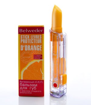 Бальзам для губ BELWEDER с маслом сладк. апельсина (витамины С, E, F) 4/4,5г