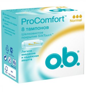 Тампоны гигиенические O.B. ProComfort Normal №8