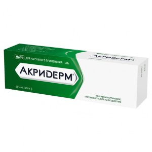 Акридерм туба(мазь д/наружн. прим.) 0,05% 30г №1