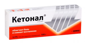 Кетонал туба(гель д/наружн. прим.) 2,5% 100г №1