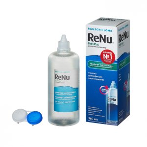 Раствор для контактных линз RENU Multi Plus 360мл + контейнер