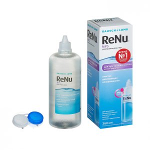 Раствор для контактных линз RENU MPS 360мл д/чувств. глаз + контейнер