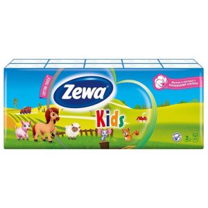 Платок носовой ZEWA Kids 3-слойн. 10шт.х10