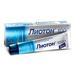 Лиотон 1000 туба(гель д/наружн. прим.) 1000ЕД/г 100г №1