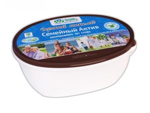 Биомороженое Семейный актив кисломолочное горьк. шоколад на фруктозе (ванна) 450г