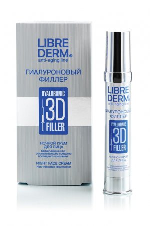 Либридерм (Librederm) гиалурон филлер 3D крем ночной д/лица 30мл