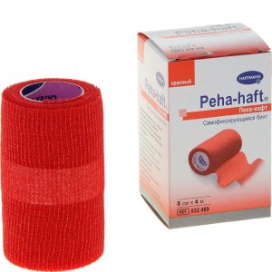 Бинт PEHA-HAFT Latexfree фикс. когезив. 4м х 8см (красный)