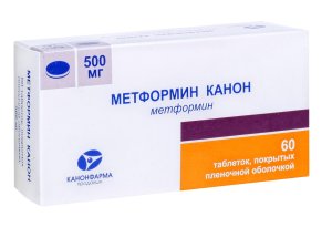 Метформин-Канон таб. п/пл. об. 500мг №60