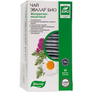 Чай лечебный ЭВАЛАР БИО Желудочно-кишечный пак.-фильтр 1,8г №20