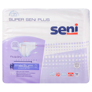 Подгузники для взрослых SUPER SENI AIR PLUS Medium №10