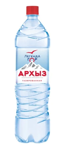 Вода минеральная ЛЕГЕНДА ГОР "Архыз" 1,5л ПЭТ
