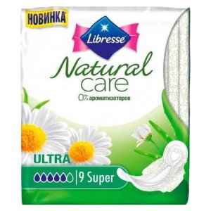 Прокладки гигиенические LIBRESSE Natural Ultra Super Care №9