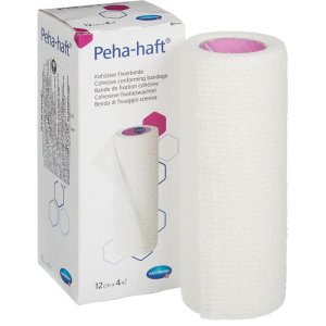 Бинт PEHA-HAFT фикс. самокл. 4м х 12см (белый)
