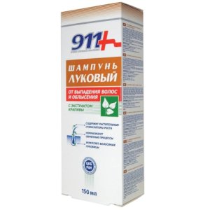 911 Шампунь ЛУКОВЫЙ п/выпадения с Крапивой 150мл