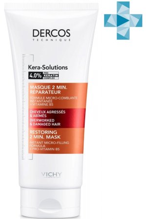 VICHY DERCOS Kera-Solutions маска экспресс с комплексом про-кератин 200мл