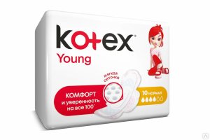 Прокладки гигиенические KOTEX Young Normal №10